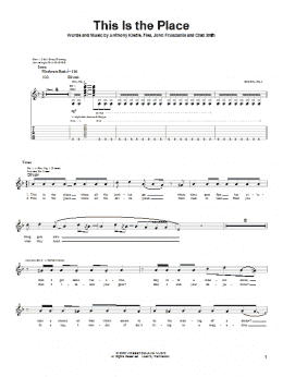 page one of This Is The Place (Guitar Tab)