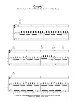 page one of Cursed (Piano, Vocal & Guitar Chords)