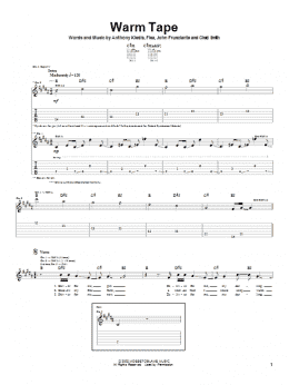 page one of Warm Tape (Guitar Tab)