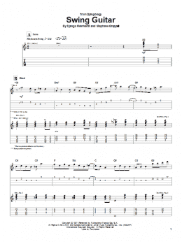 page one of Swing Guitar (Guitar Tab)