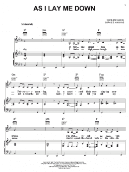 page one of As I Lay Me Down (Piano, Vocal & Guitar Chords (Right-Hand Melody))
