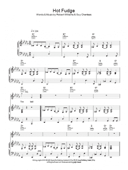 page one of Hot Fudge (Piano, Vocal & Guitar Chords)
