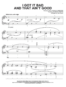 page one of I Got It Bad And That Ain't Good (Piano Solo)