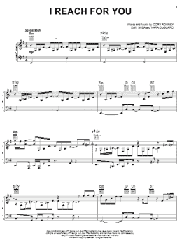 page one of I Reach For You (Piano, Vocal & Guitar Chords (Right-Hand Melody))