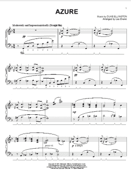 page one of Azure (Piano Solo)