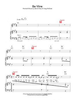 page one of Be Mine (Piano, Vocal & Guitar Chords)