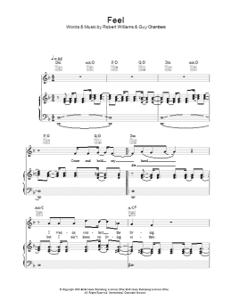 page one of Feel (Piano, Vocal & Guitar Chords)
