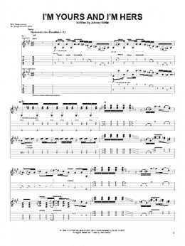 page one of I'm Yours and I'm Hers (Guitar Tab)