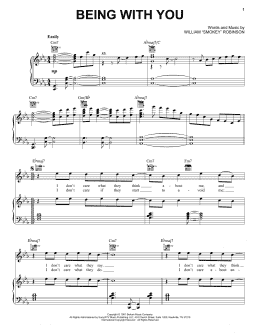 page one of Being With You (Piano, Vocal & Guitar Chords (Right-Hand Melody))