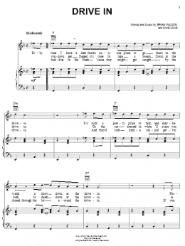 page one of Drive In (Piano, Vocal & Guitar Chords (Right-Hand Melody))