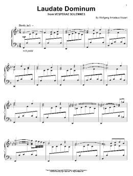 page one of Laudate Dominum (Piano & Vocal)