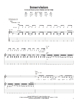 page one of Innervision (Guitar Tab)