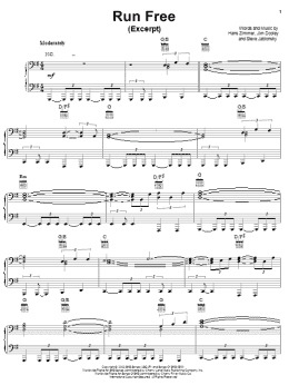 page one of Run Free (Piano, Vocal & Guitar Chords (Right-Hand Melody))
