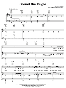 page one of Sound The Bugle (Piano, Vocal & Guitar Chords (Right-Hand Melody))