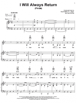 page one of I Will Always Return (Finale) (Piano, Vocal & Guitar Chords (Right-Hand Melody))