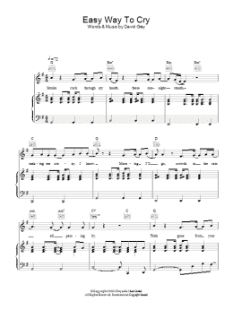 page one of Easy Way To Cry (Piano, Vocal & Guitar Chords)