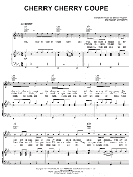 page one of Cherry Cherry Coupe (Piano, Vocal & Guitar Chords (Right-Hand Melody))