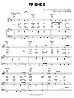 page one of Friends (Piano, Vocal & Guitar Chords (Right-Hand Melody))
