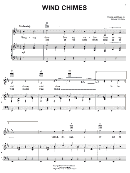 page one of Wind Chimes (Piano, Vocal & Guitar Chords (Right-Hand Melody))