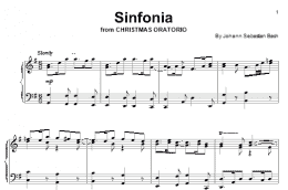 page one of Sinfonia (Piano Solo)