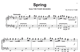 page one of Spring (Piano Solo)