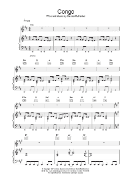 page one of Congo (Piano, Vocal & Guitar Chords)