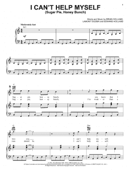 page one of I Can't Help Myself (Sugar Pie, Honey Bunch) (Piano, Vocal & Guitar Chords (Right-Hand Melody))
