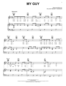 page one of My Guy (Piano, Vocal & Guitar Chords (Right-Hand Melody))