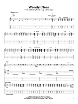 page one of Wendy Clear (Guitar Tab)