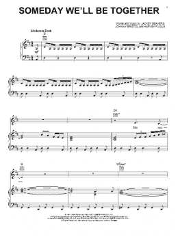 page one of Someday We'll Be Together (Piano, Vocal & Guitar Chords (Right-Hand Melody))