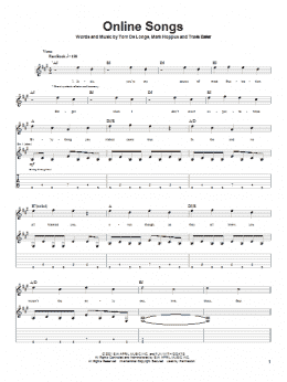 page one of Online Songs (Guitar Tab)