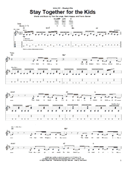 page one of Stay Together For The Kids (Guitar Tab)
