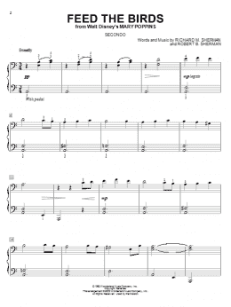 page one of Feed The Birds (Tuppence A Bag) (from Mary Poppins) (Piano Duet)