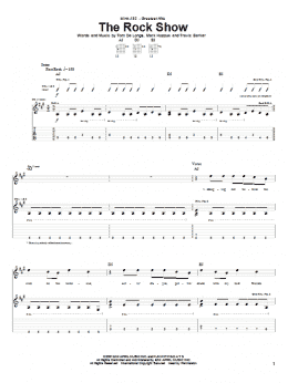 page one of The Rock Show (Guitar Tab)
