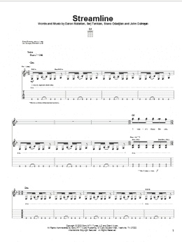 page one of Streamline (Guitar Tab)