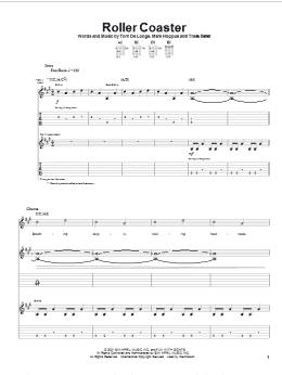page one of Roller Coaster (Guitar Tab)