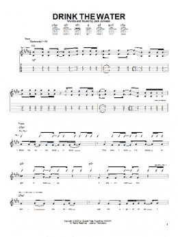 page one of Drink The Water (Guitar Tab)