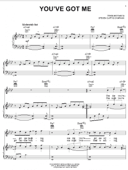 page one of You've Got Me (Piano, Vocal & Guitar Chords (Right-Hand Melody))