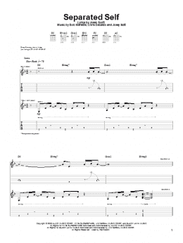 page one of Separated Self (Guitar Tab)