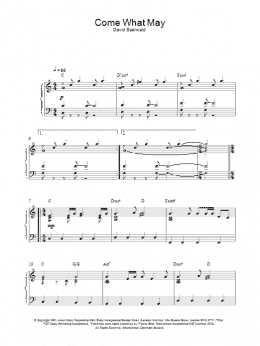 page one of Come What May (from Moulin Rouge) (Piano Solo)