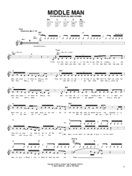 page one of Middle Man (Guitar Tab)