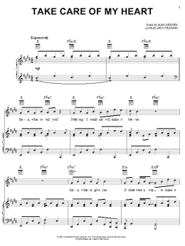 page one of Take Care Of My Heart (Piano, Vocal & Guitar Chords (Right-Hand Melody))