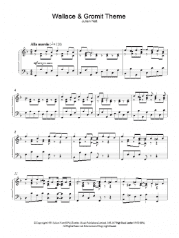 page one of Wallace And Gromit Theme (Piano Solo)