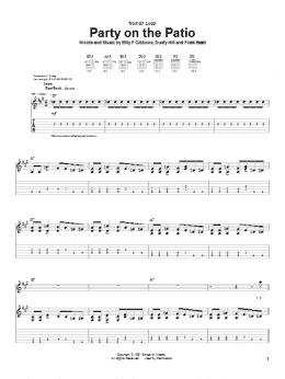 page one of Party On The Patio (Guitar Tab)