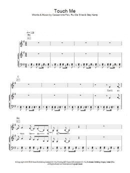 page one of Touch Me (Piano, Vocal & Guitar Chords)