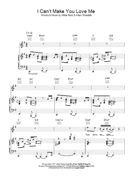 page one of I Can't Make You Love Me (Piano, Vocal & Guitar Chords)