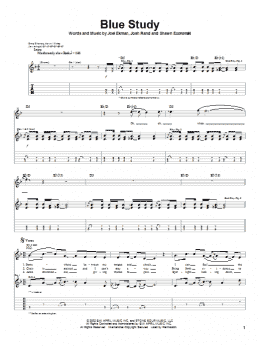 page one of Blue Study (Guitar Tab)