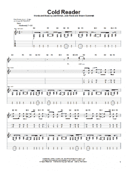 page one of Cold Reader (Guitar Tab)
