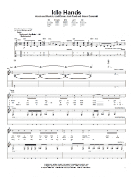 page one of Idle Hands (Guitar Tab)