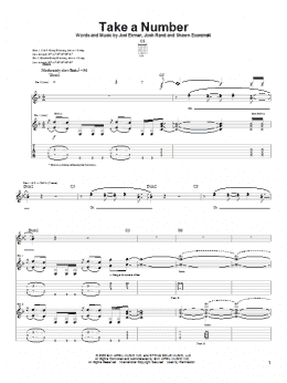 page one of Take A Number (Guitar Tab)